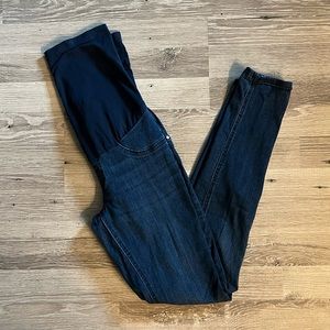 Indigo blue maternity jeggings